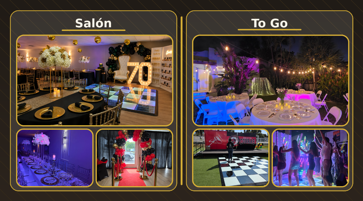 Rentar un salón o hacer tu evento en casa